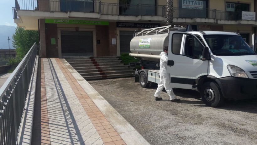 Intervento di sanificazione presso Puntotel